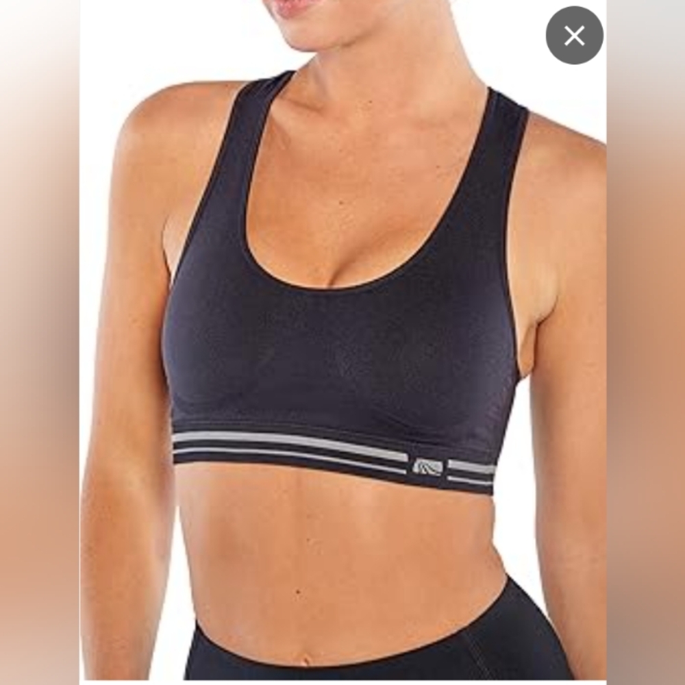 Marika Women's Black Sports Bra, size medium